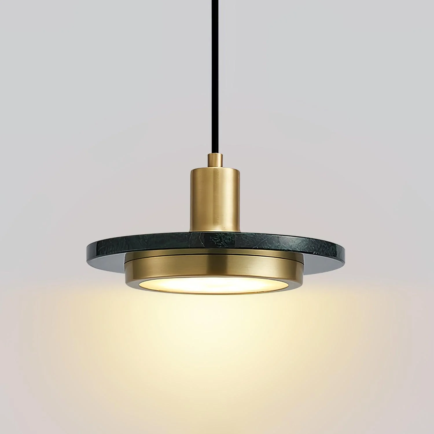 Solara Pendant Lamp Marble Double Circle Modern - Image 29