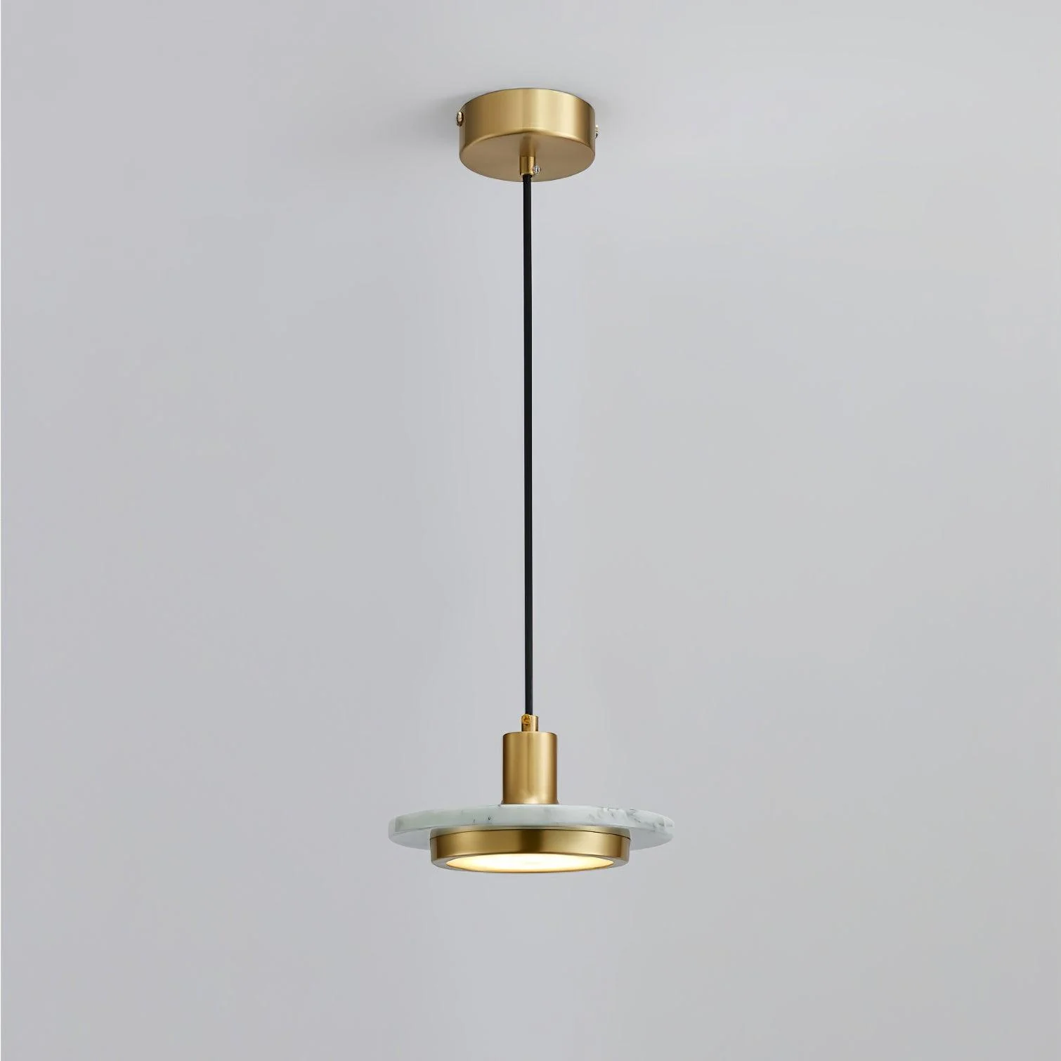Solara Pendant Lamp Marble Double Circle Modern - Image 30