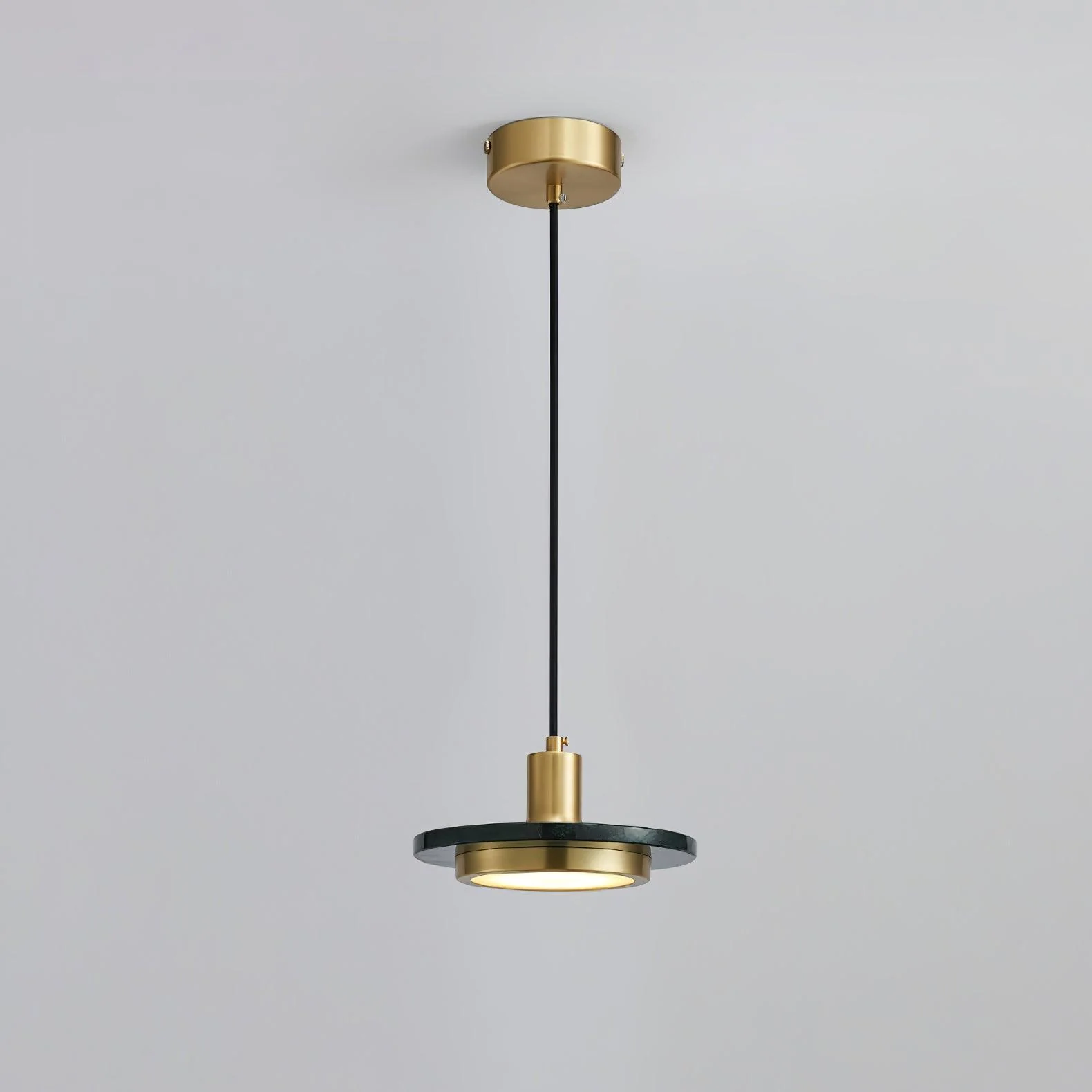 Solara Pendant Lamp Marble Double Circle Modern - Image 33