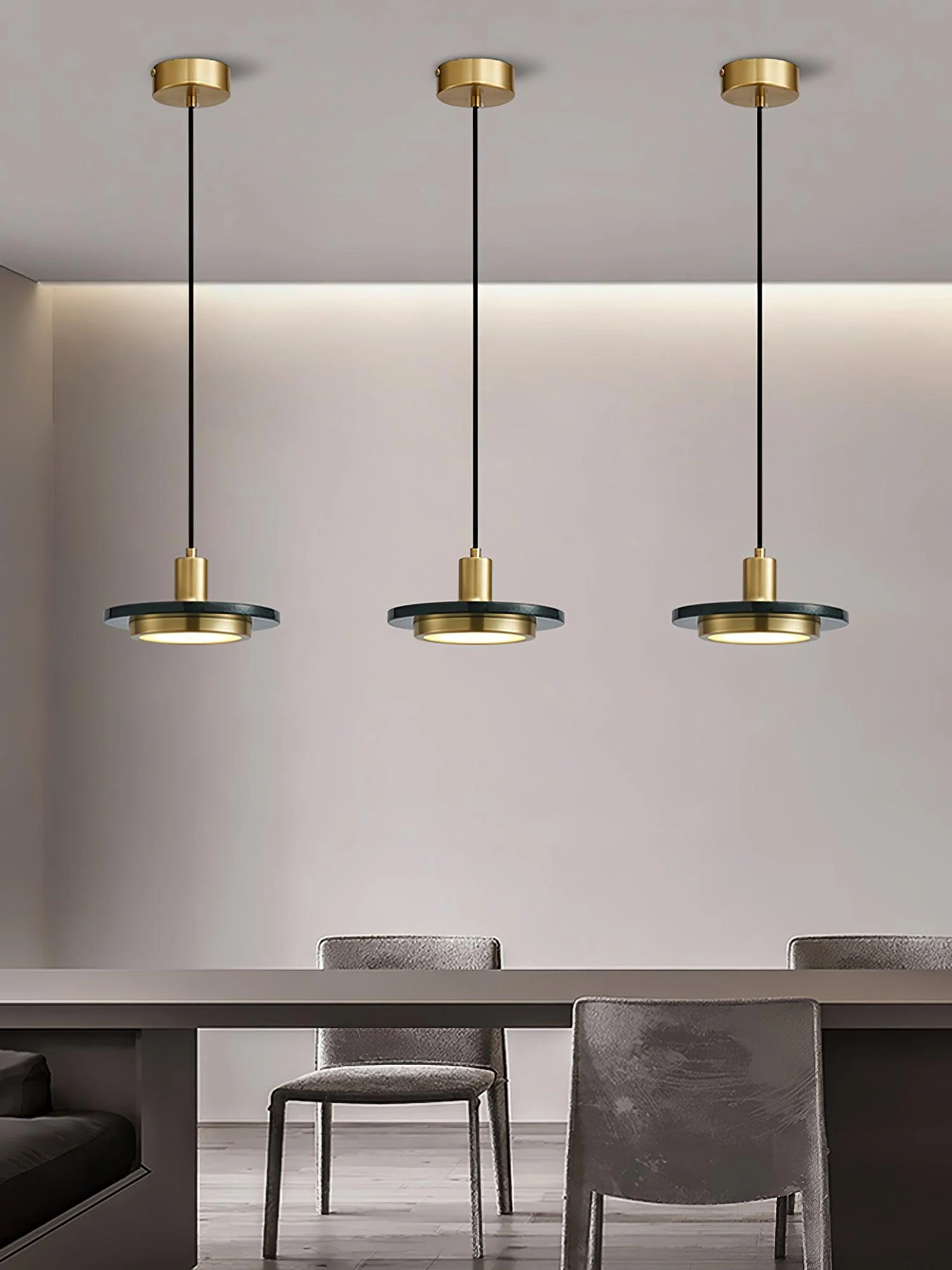 Solara Pendant Lamp Marble Double Circle Modern - Image 34