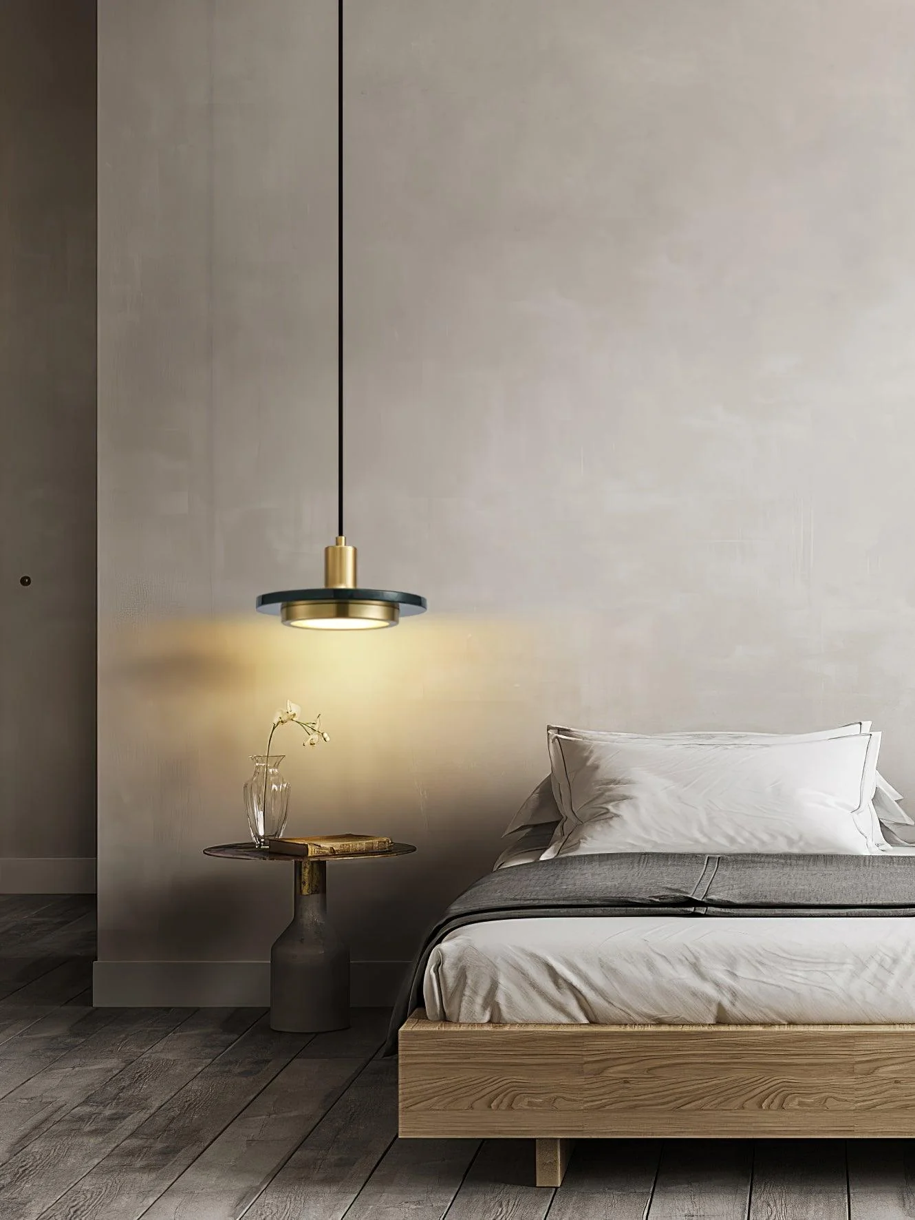 Solara Pendant Lamp Marble Double Circle Modern - Image 46