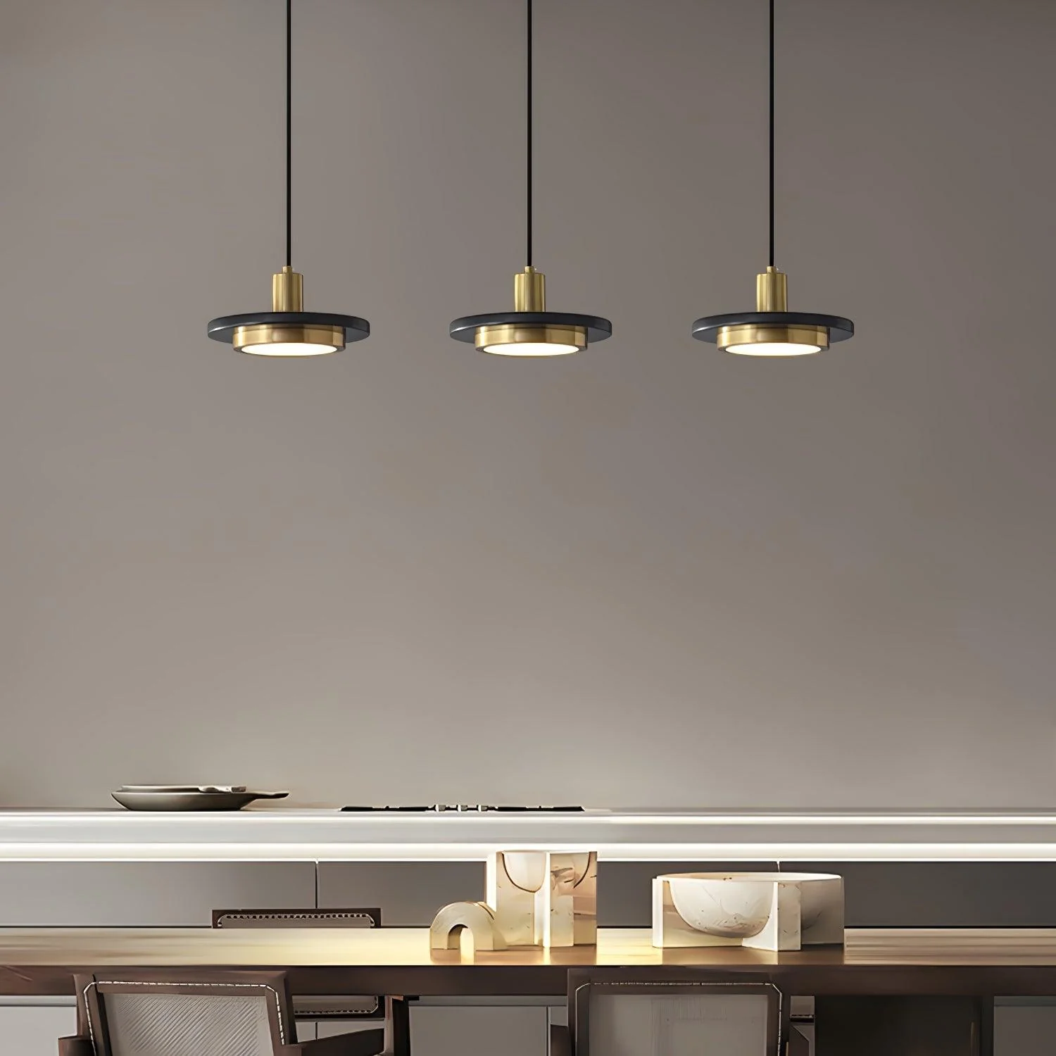Solara Pendant Lamp Marble Double Circle Modern - Image 48
