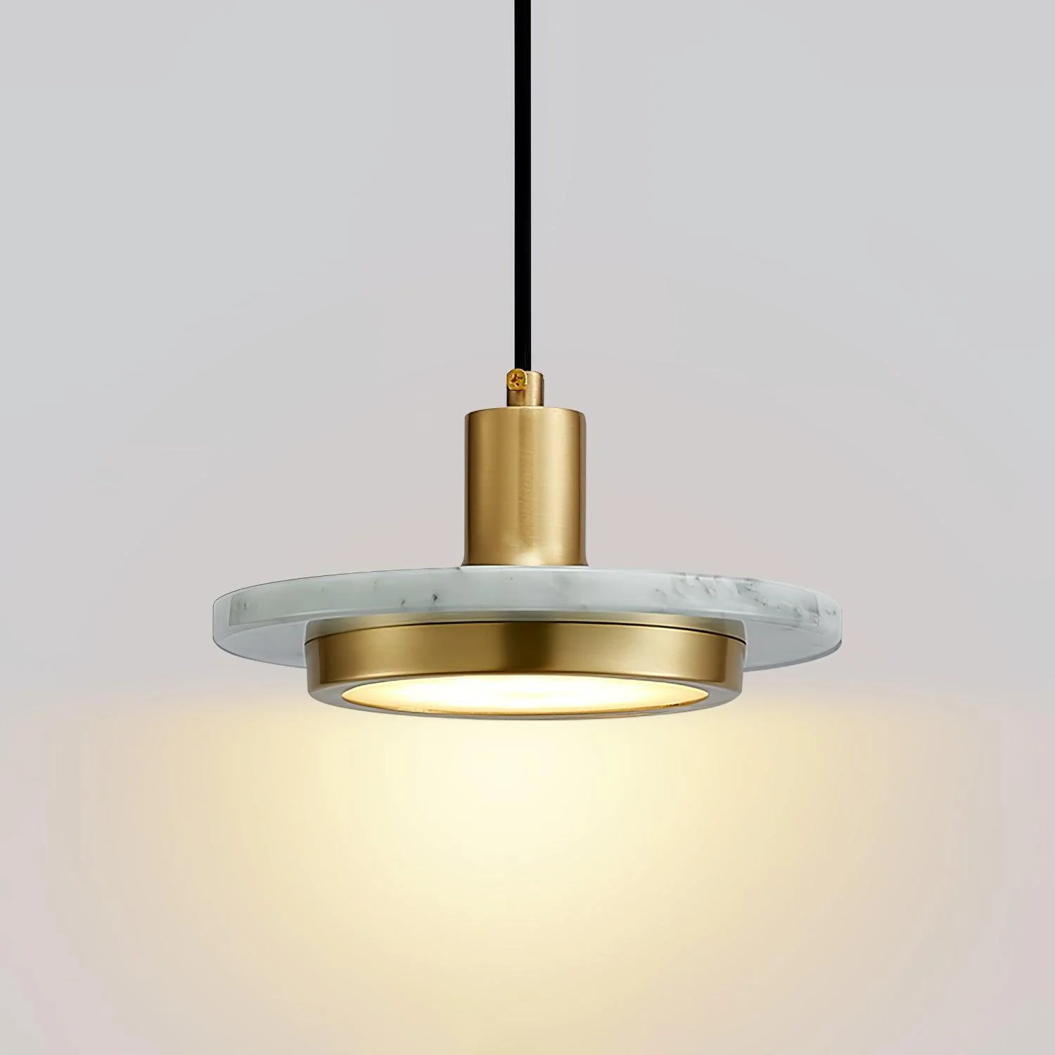 Solara Pendant Lamp Marble Double Circle Modern - Image 51