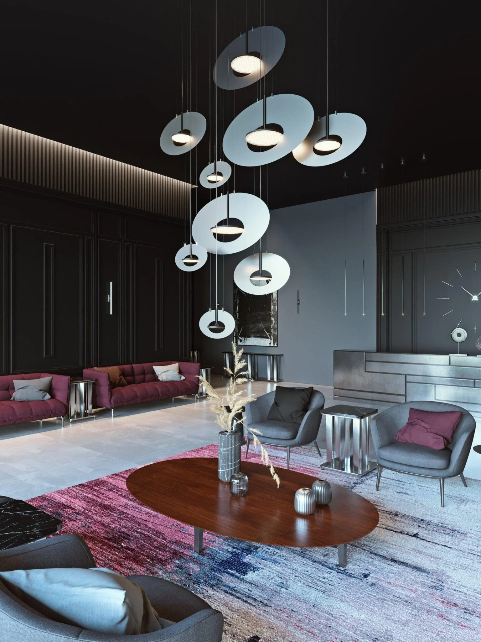 Solara Pendant Lamp Oval Ring Geometric - Image 14