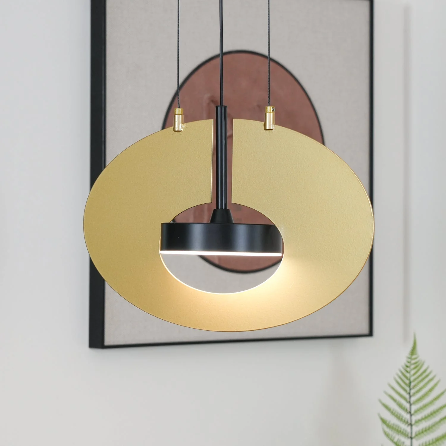 Solara Pendant Lamp Oval Ring Geometric - Image 25