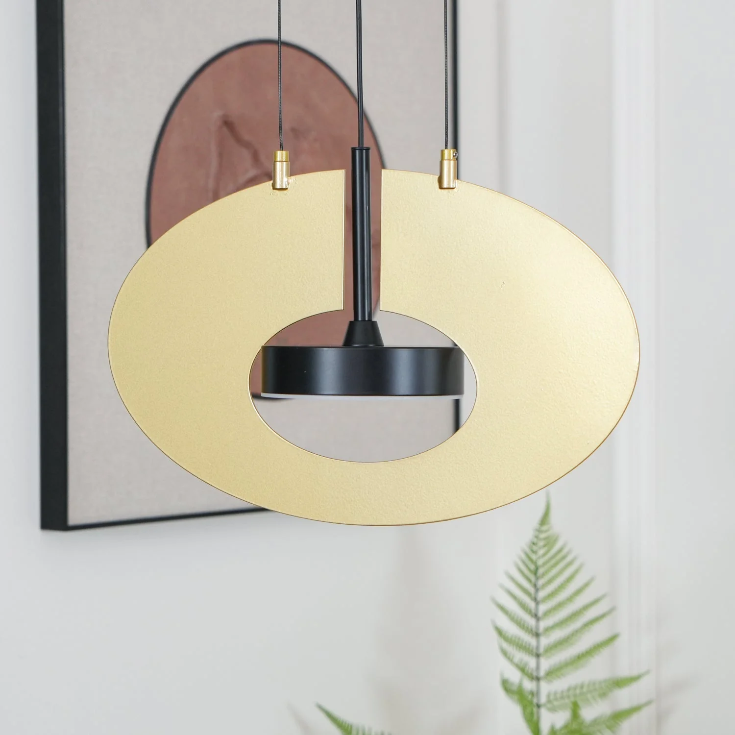 Solara Pendant Lamp Oval Ring Geometric - Image 26