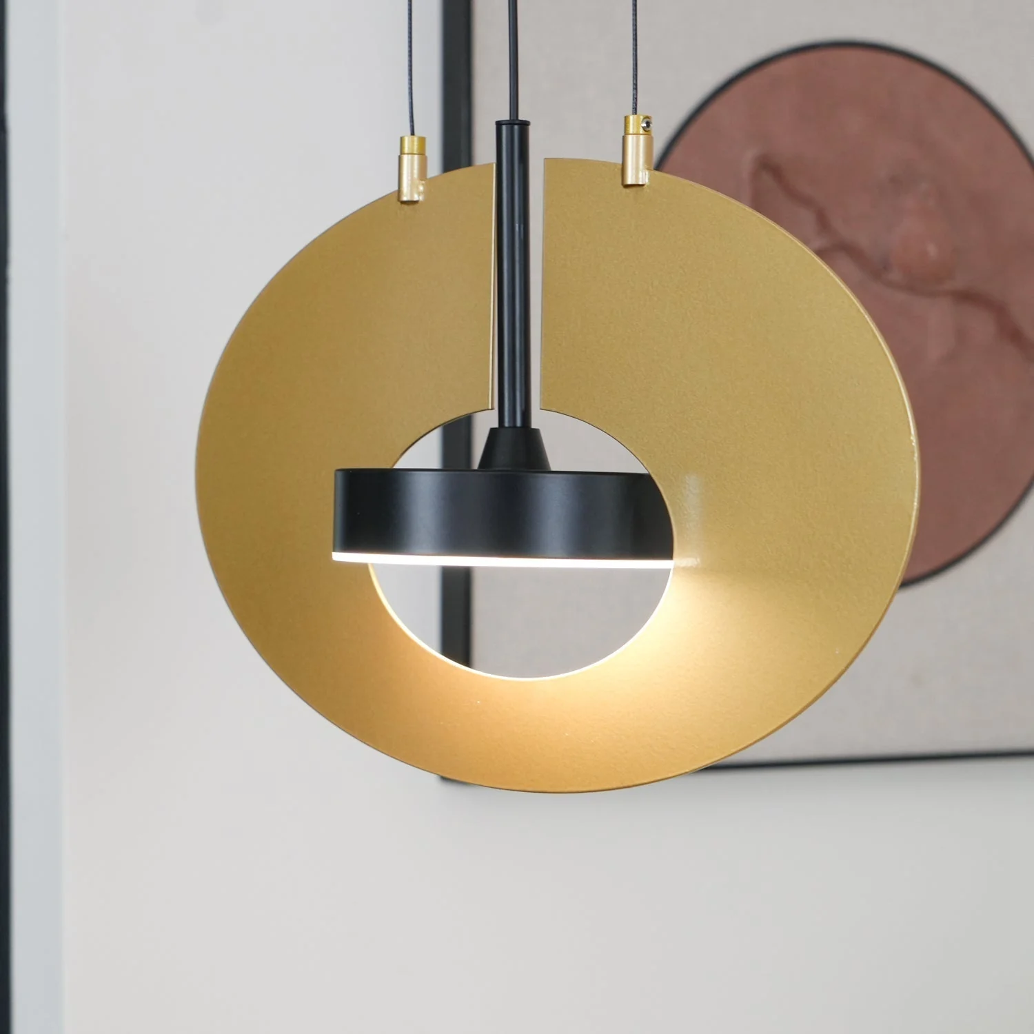 Solara Pendant Lamp Oval Ring Geometric - Image 32