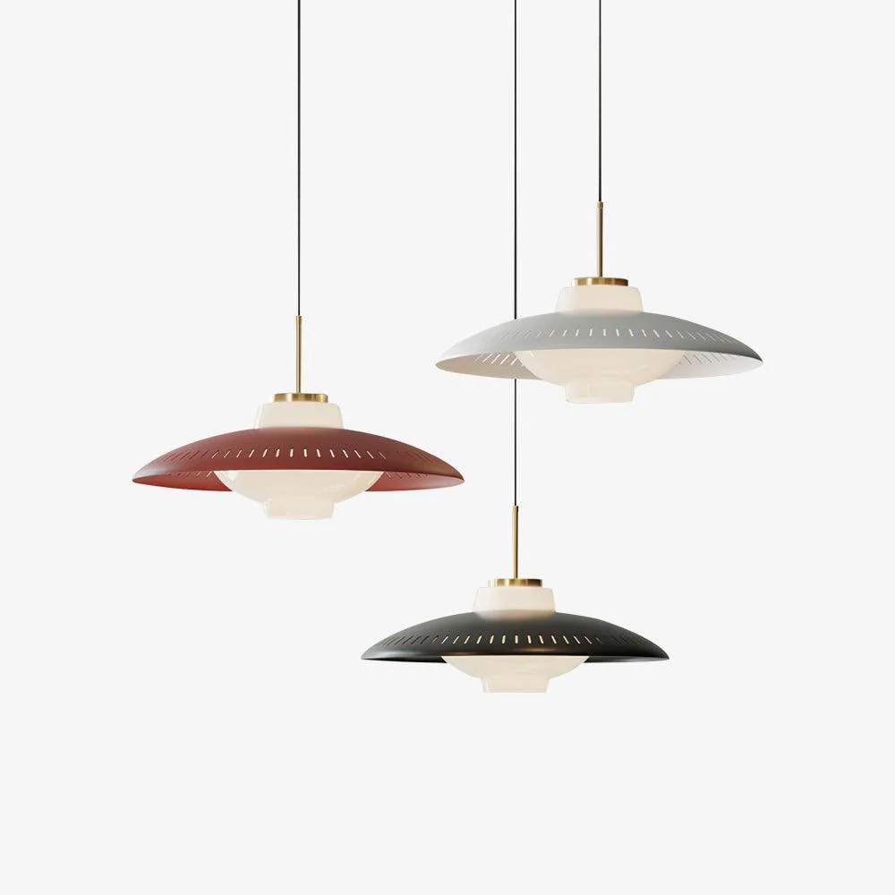 Solara Pendant Lamp Opal Glass Wide Shade Classic