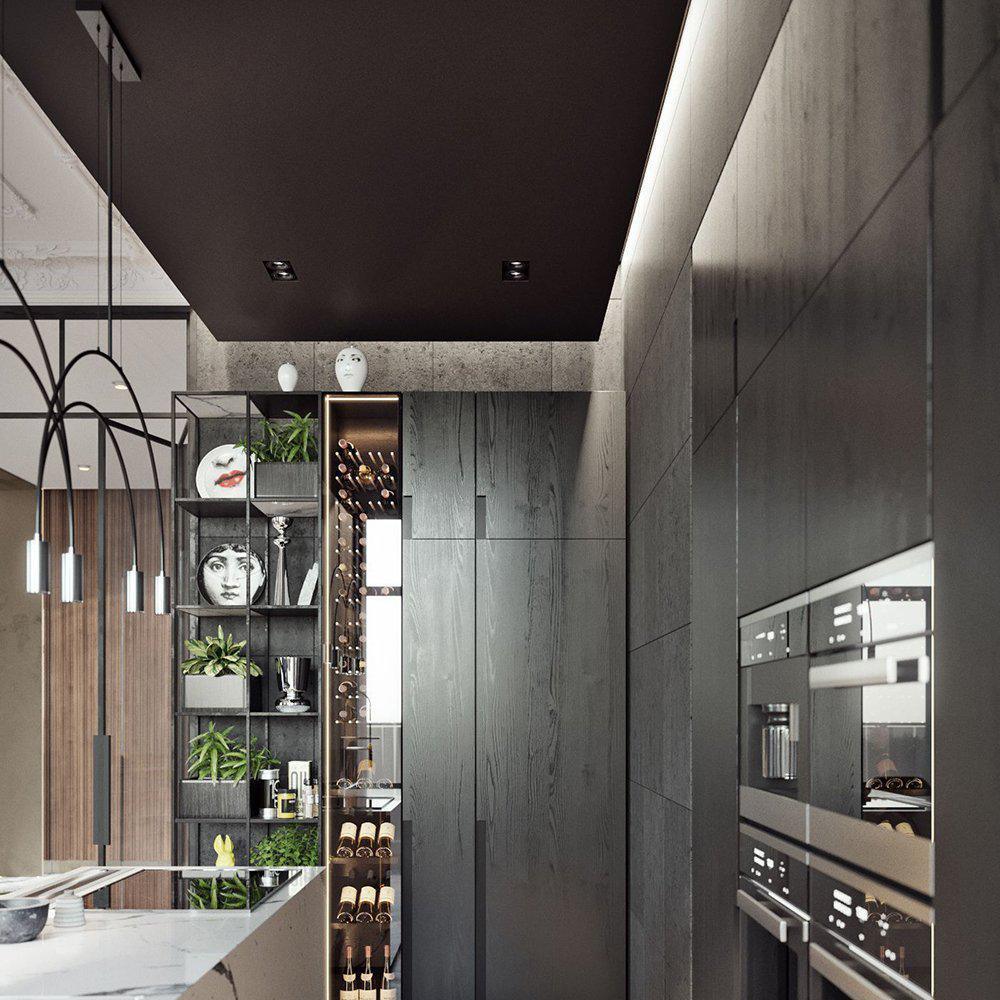 Solara Pendant Lamp Overlapping Cylinder Minimalist Dining Room - Image 20