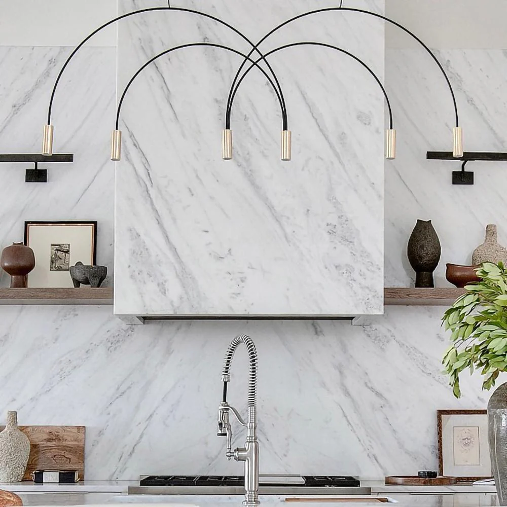 Solara Pendant Lamp Overlapping Cylinder Minimalist Dining Room - Image 21