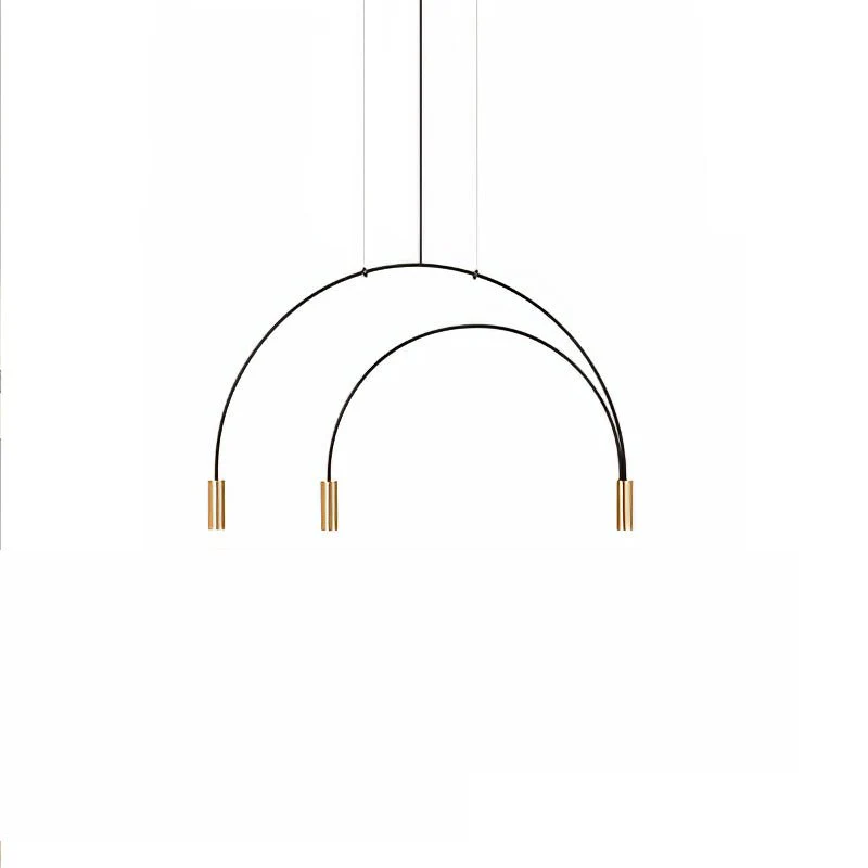 Solara Pendant Lamp Overlapping Cylinder Minimalist Dining Room - Image 26