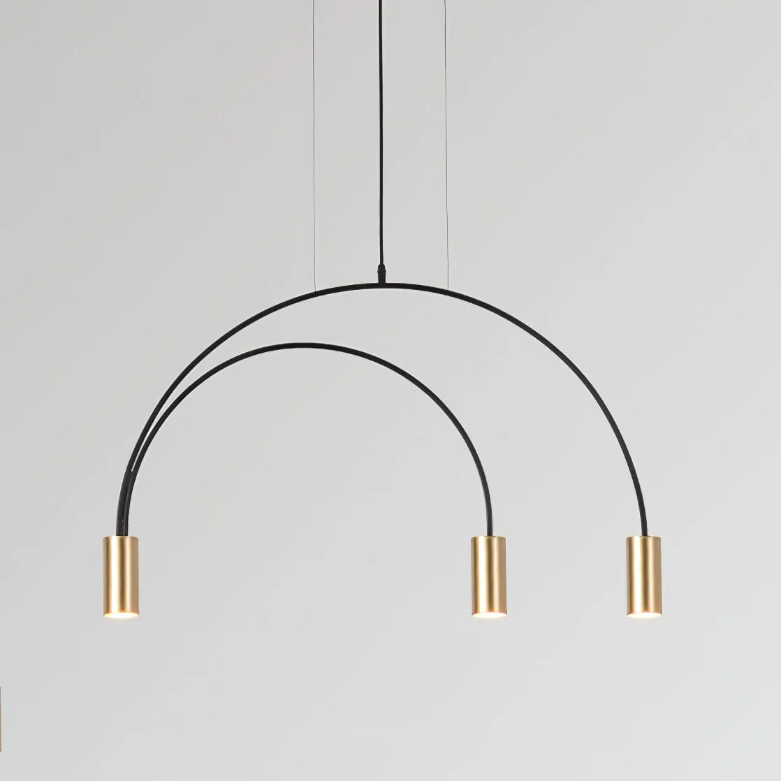 Solara Pendant Lamp Overlapping Cylinder Minimalist Dining Room - Image 37