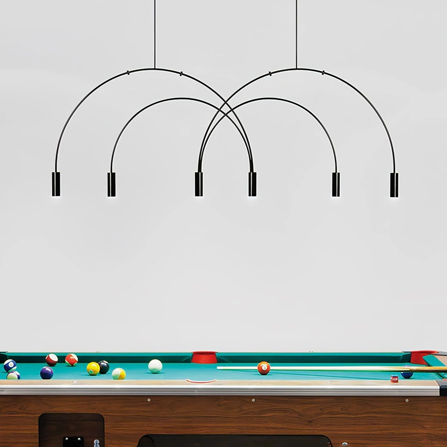 Solara Pendant Lamp Overlapping Cylinder Minimalist Dining Room - Image 48