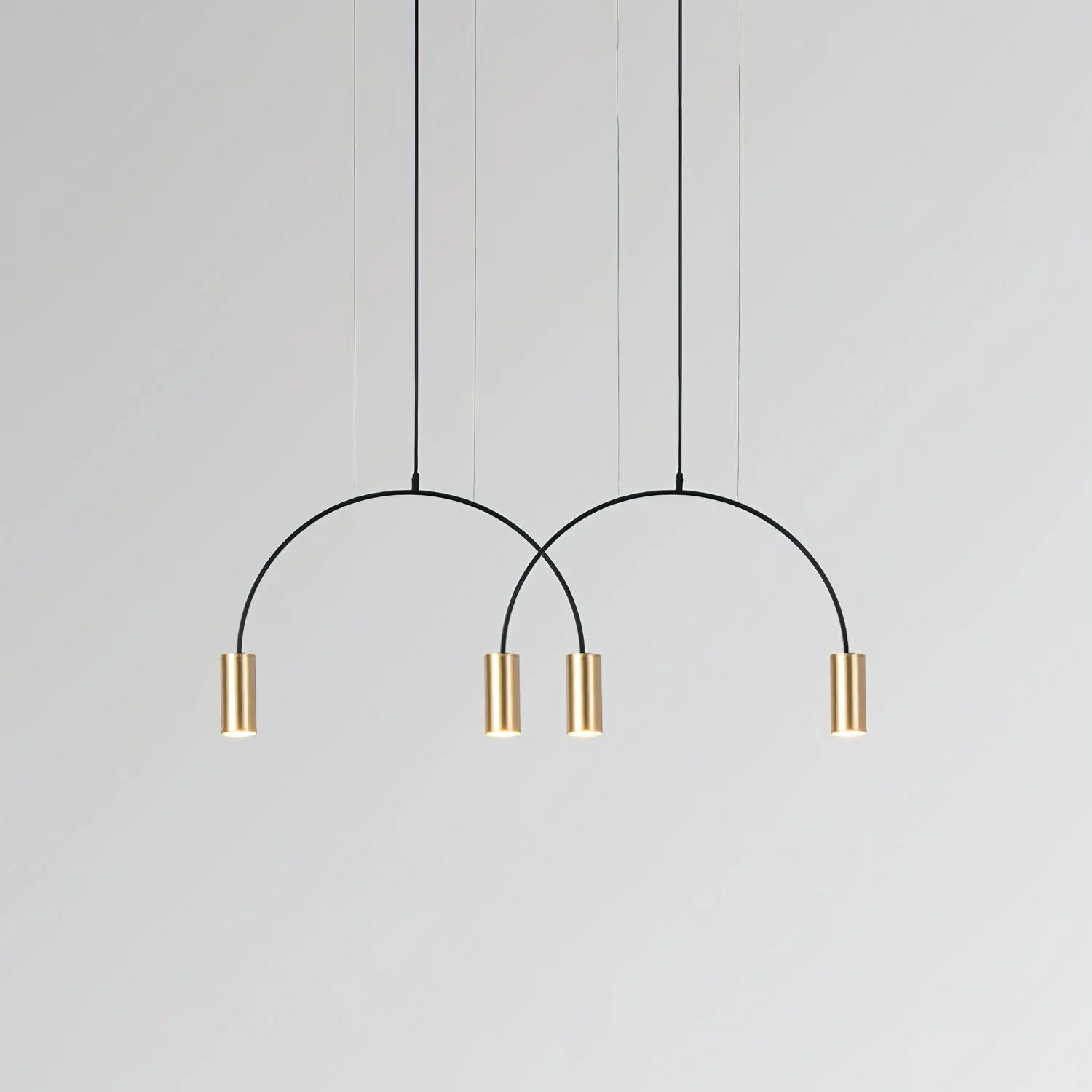 Solara Pendant Lamp Overlapping Cylinder Minimalist Dining Room - Image 61