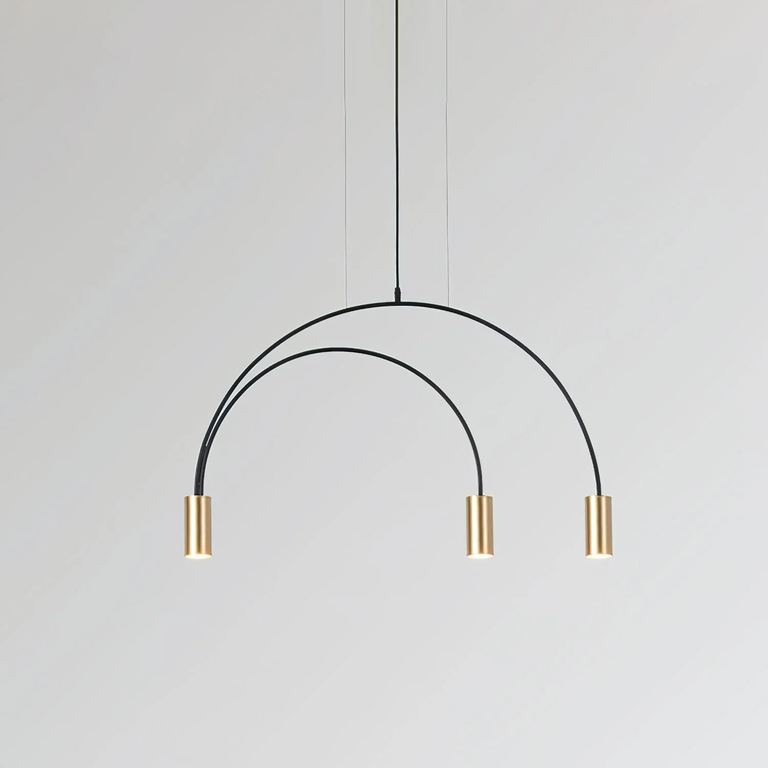 Solara Pendant Lamp Overlapping Cylinder Minimalist Dining Room - Image 62