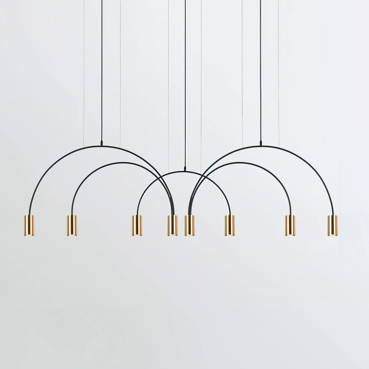 Solara Pendant Lamp Overlapping Cylinder Minimalist Dining Room - Image 69