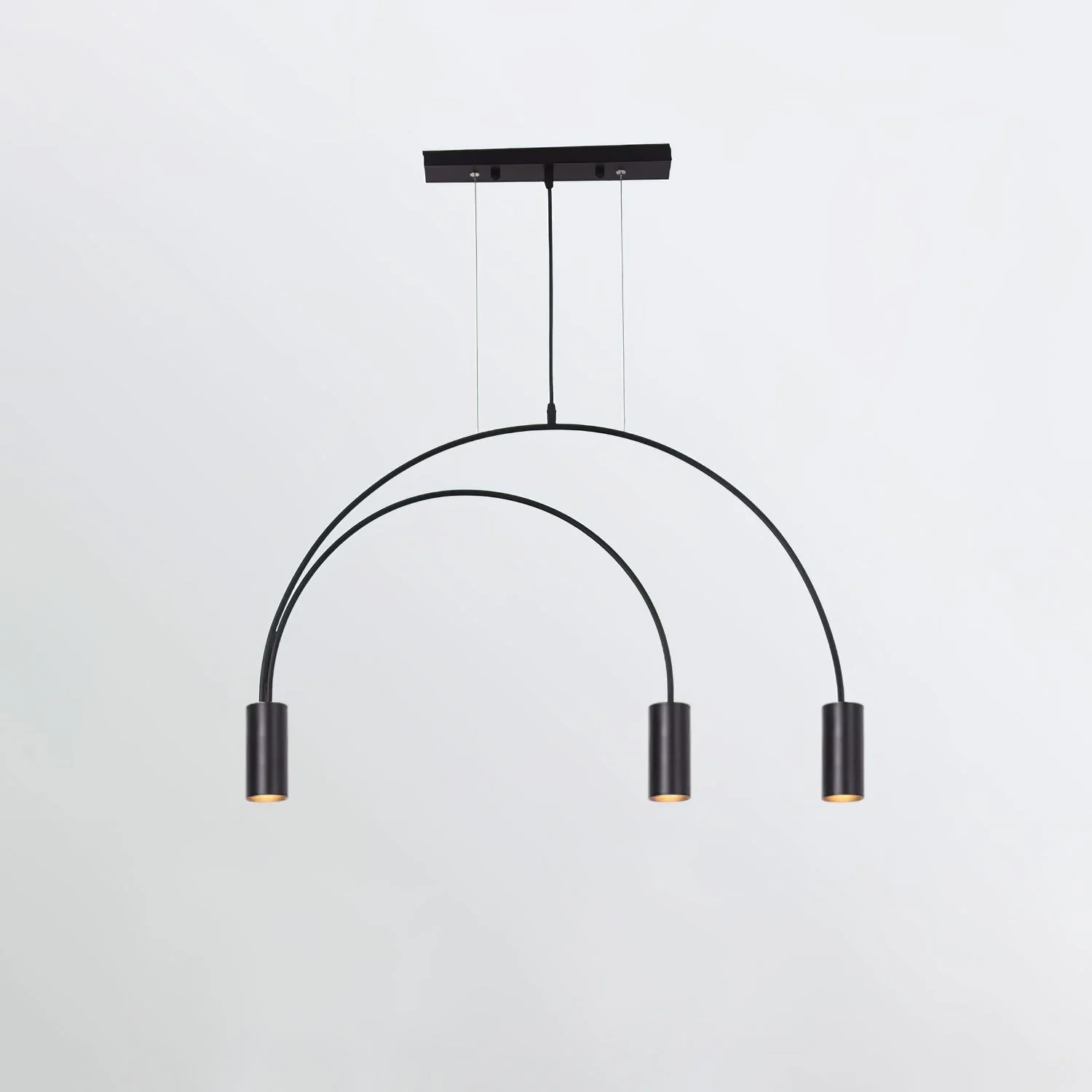 Solara Pendant Lamp Overlapping Cylinder Minimalist Dining Room - Image 83