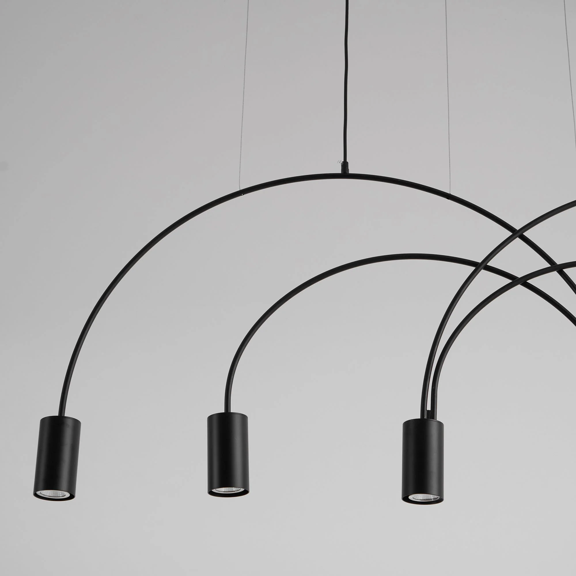 Solara Pendant Lamp Overlapping Cylinder Minimalist Dining Room - Image 88