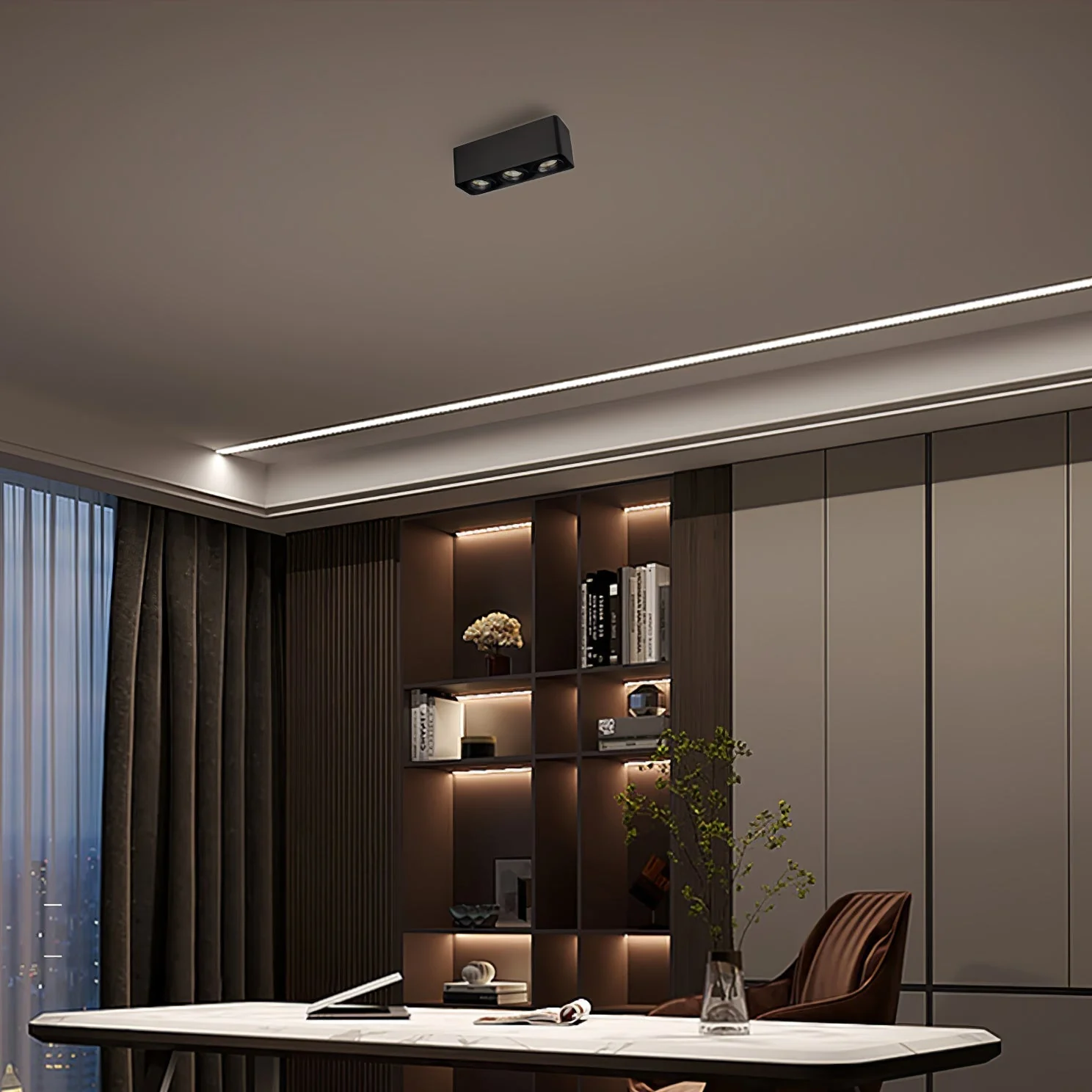 Solara Spotlight Surface Mount Twin LED Angular Minimalist - Image 26