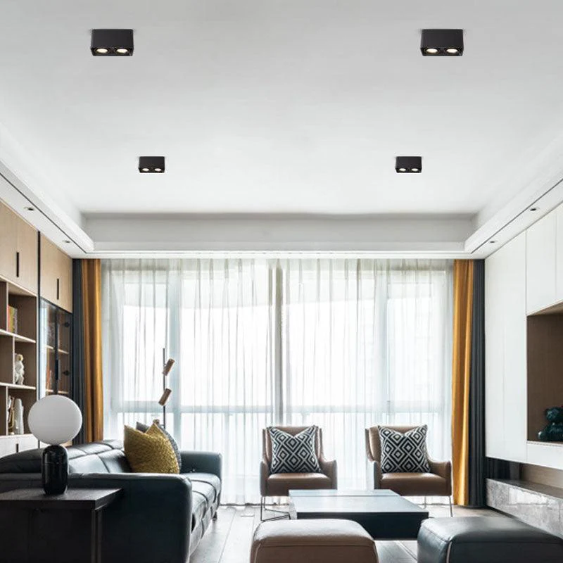 Solara Spotlight Surface Mount Twin LED Angular Minimalist - Image 45