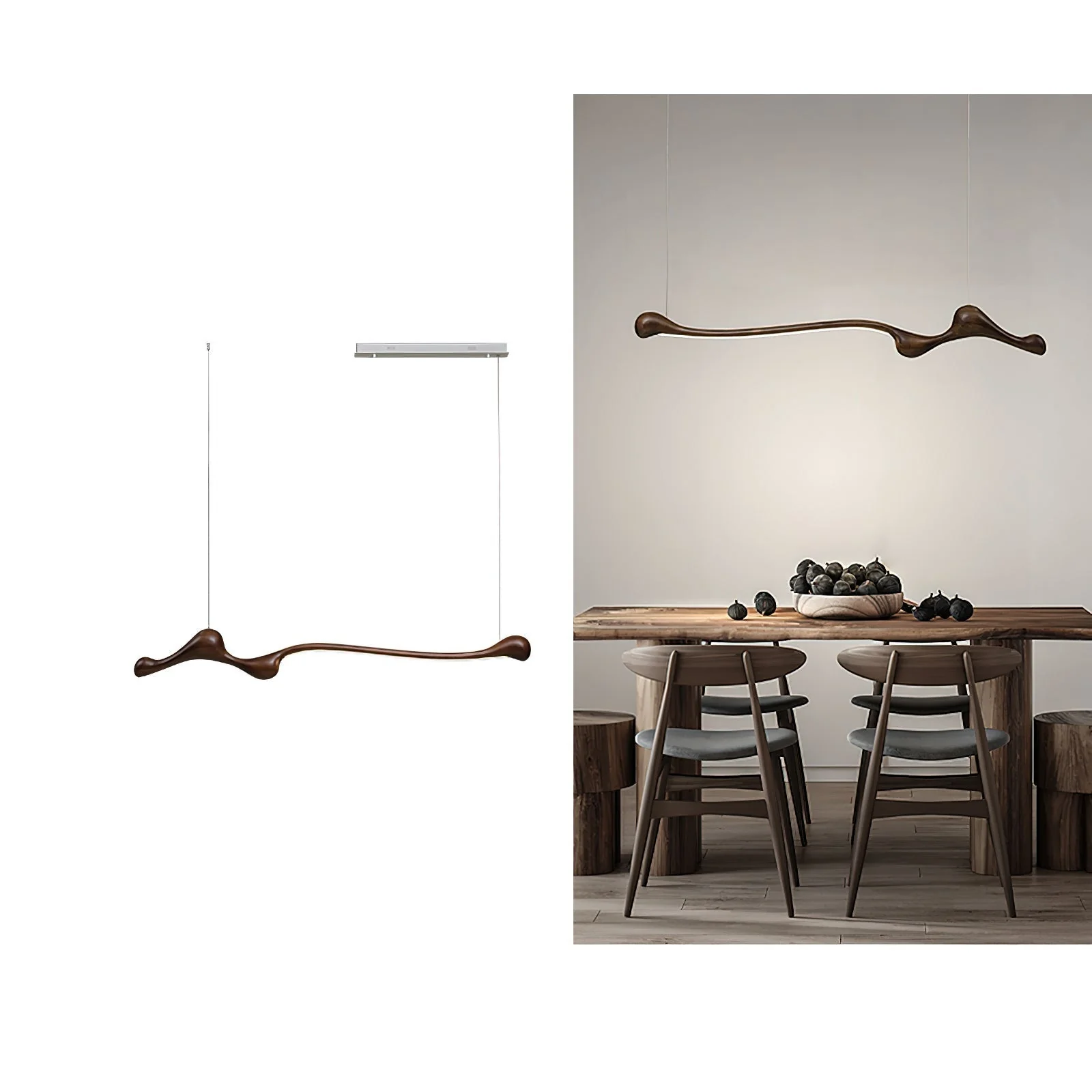 Solarace Wood Retro Pendant Lamp - Image 10