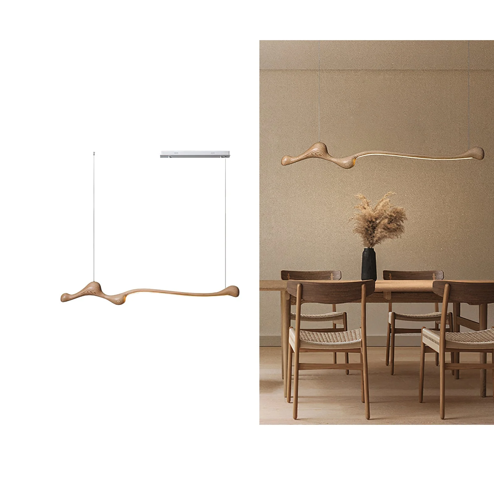 Solarace Wood Retro Pendant Lamp - Image 11