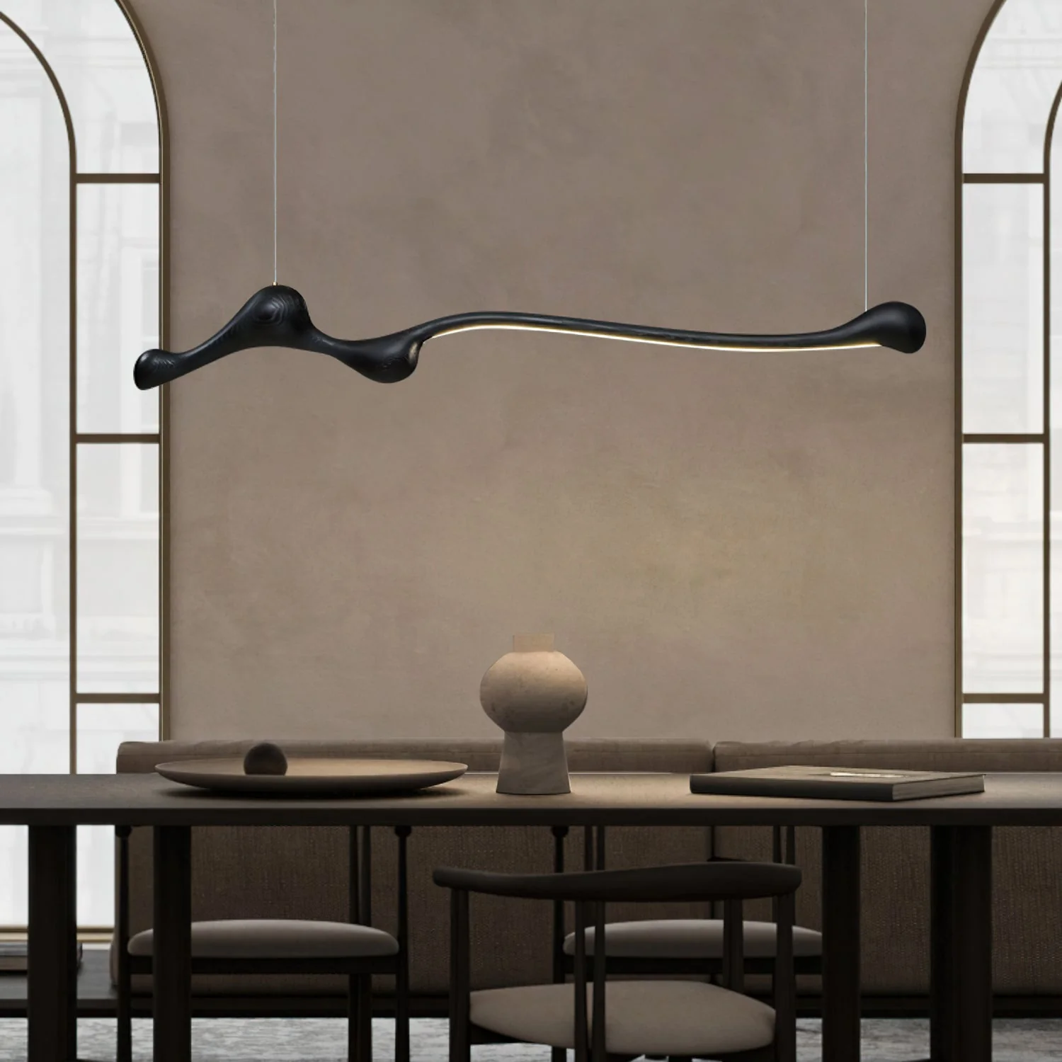 Solarace Wood Retro Pendant Lamp - Image 2