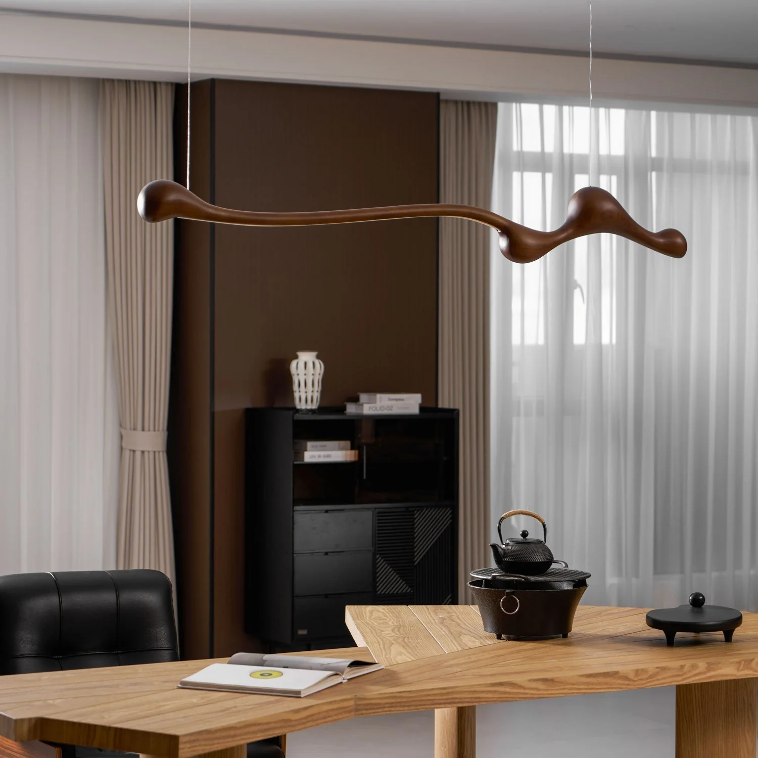 Solarace Wood Retro Pendant Lamp - Image 25