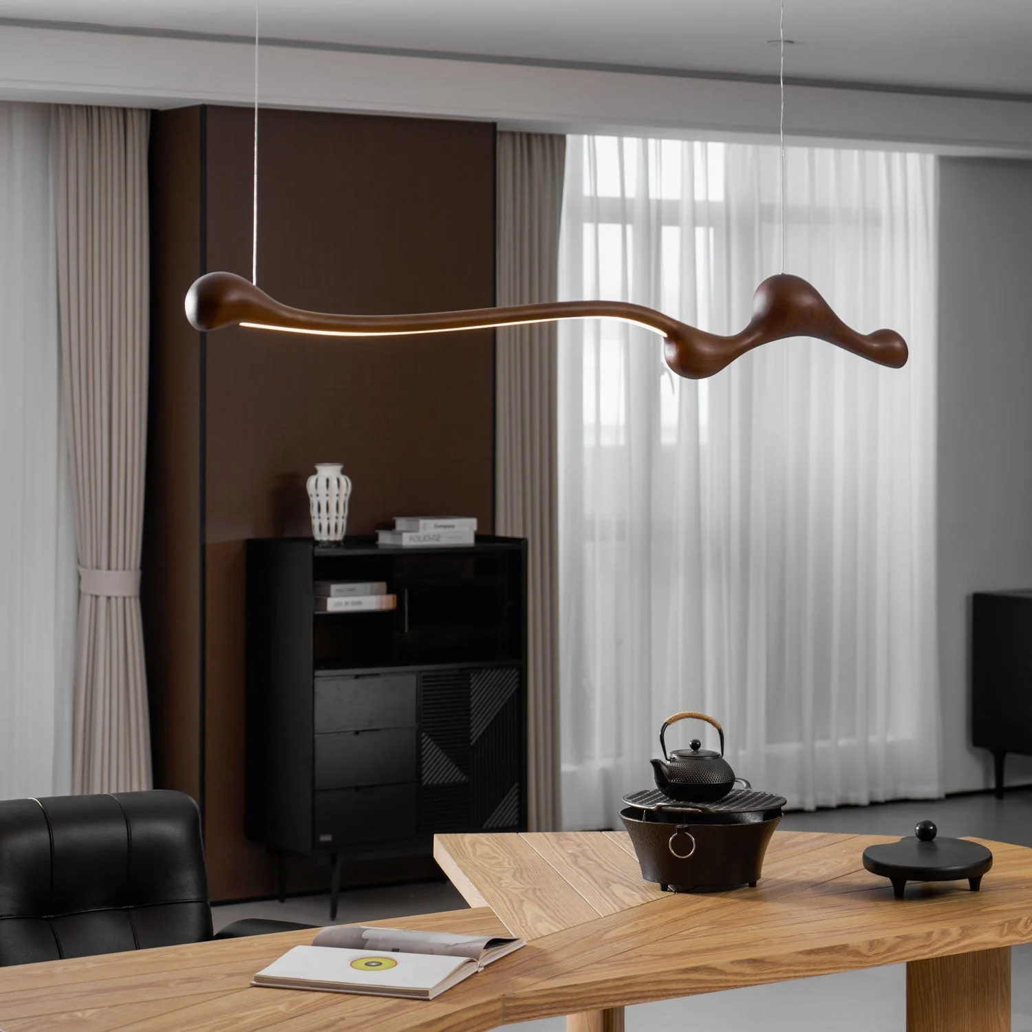 Solarace Wood Retro Pendant Lamp - Image 26
