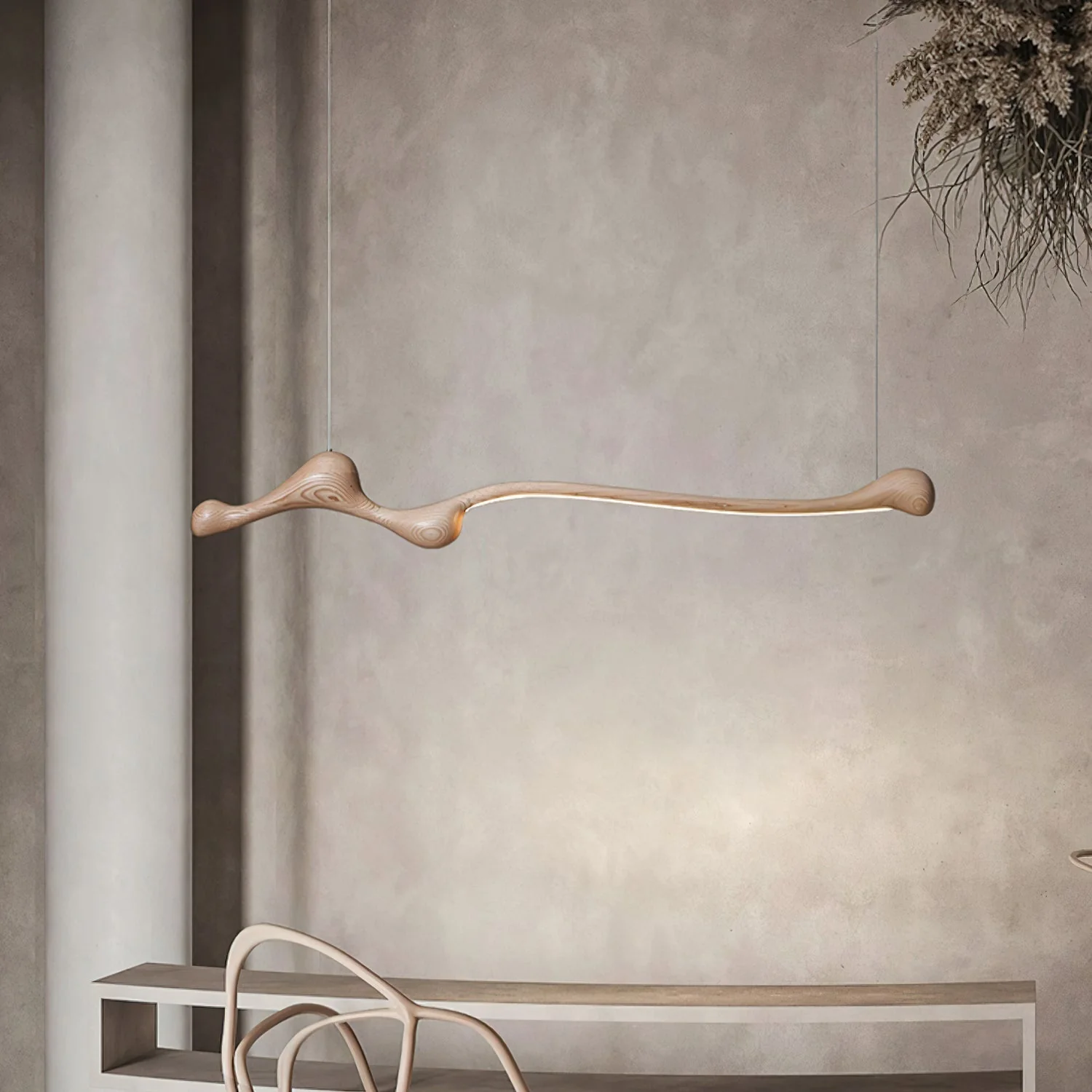 Solarace Wood Retro Pendant Lamp - Image 4