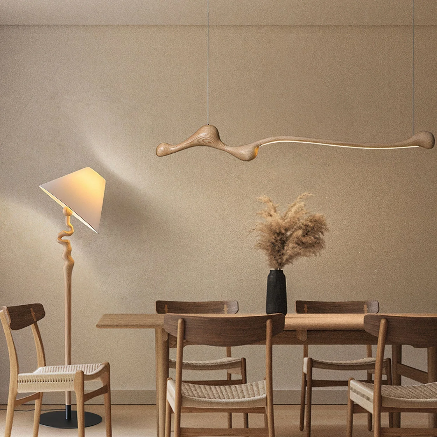 Solarace Wood Retro Pendant Lamp - Image 5
