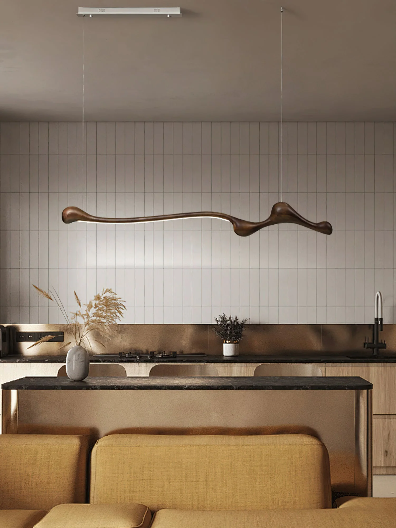 Solarace Wood Retro Pendant Lamp - Image 6