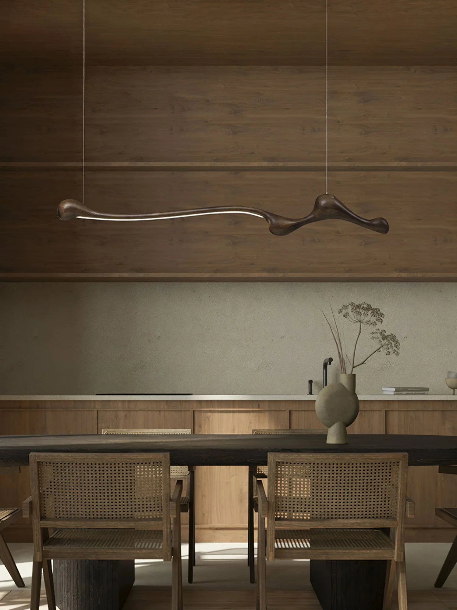 Solarace Wood Retro Pendant Lamp - Image 8