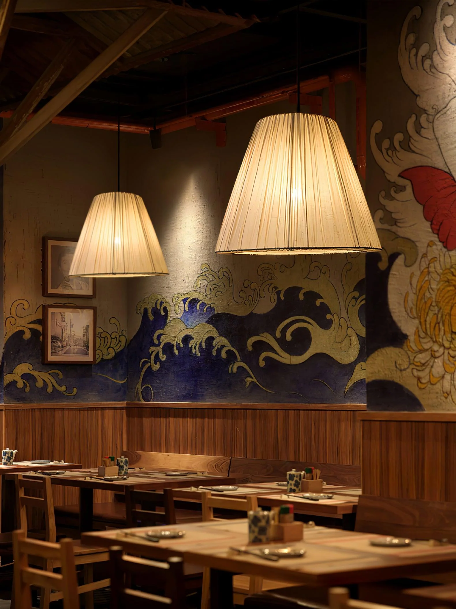 Solarant Fabric Retro Pendant Lamp - Image 9