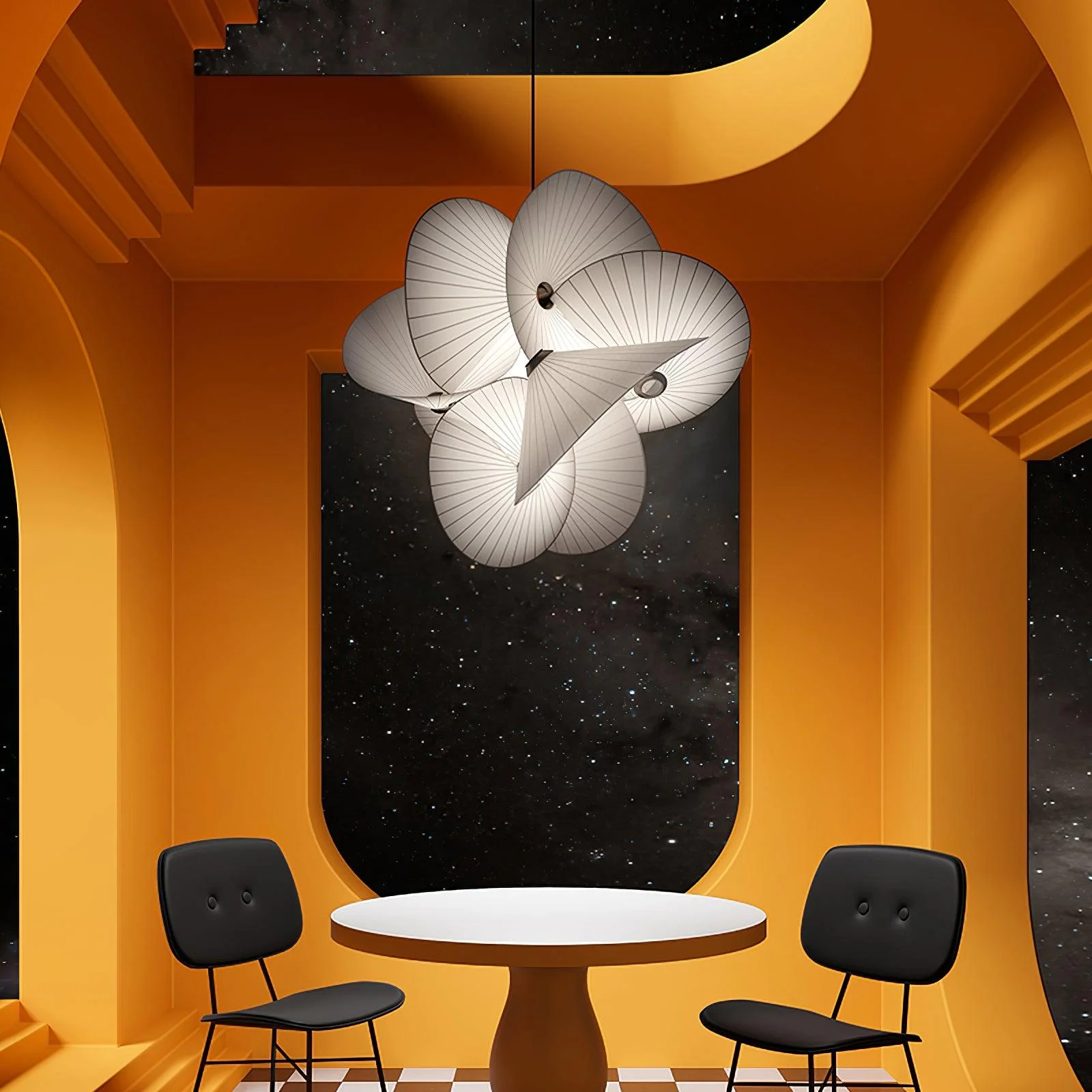 Solarare Fabric Artistic Pendant Light - Image 11