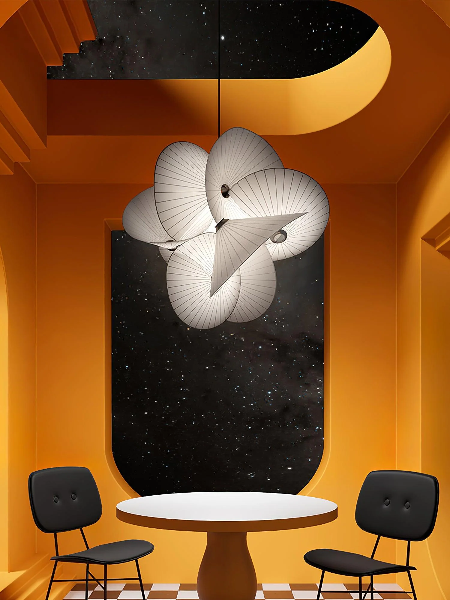 Solarare Fabric Artistic Pendant Light - Image 13