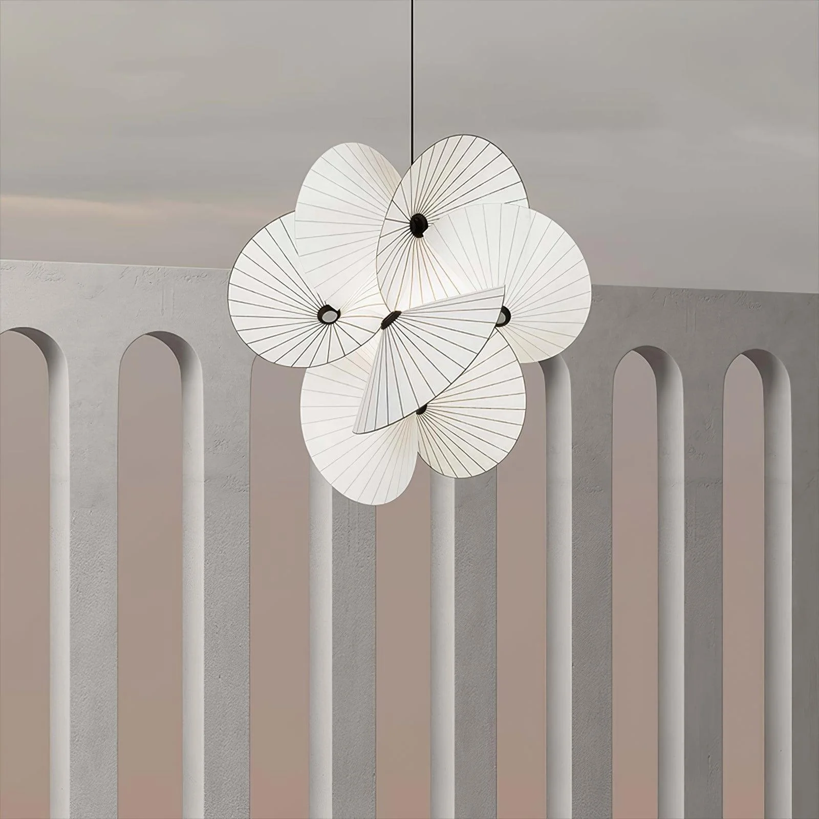 Solarare Fabric Artistic Pendant Light - Image 17