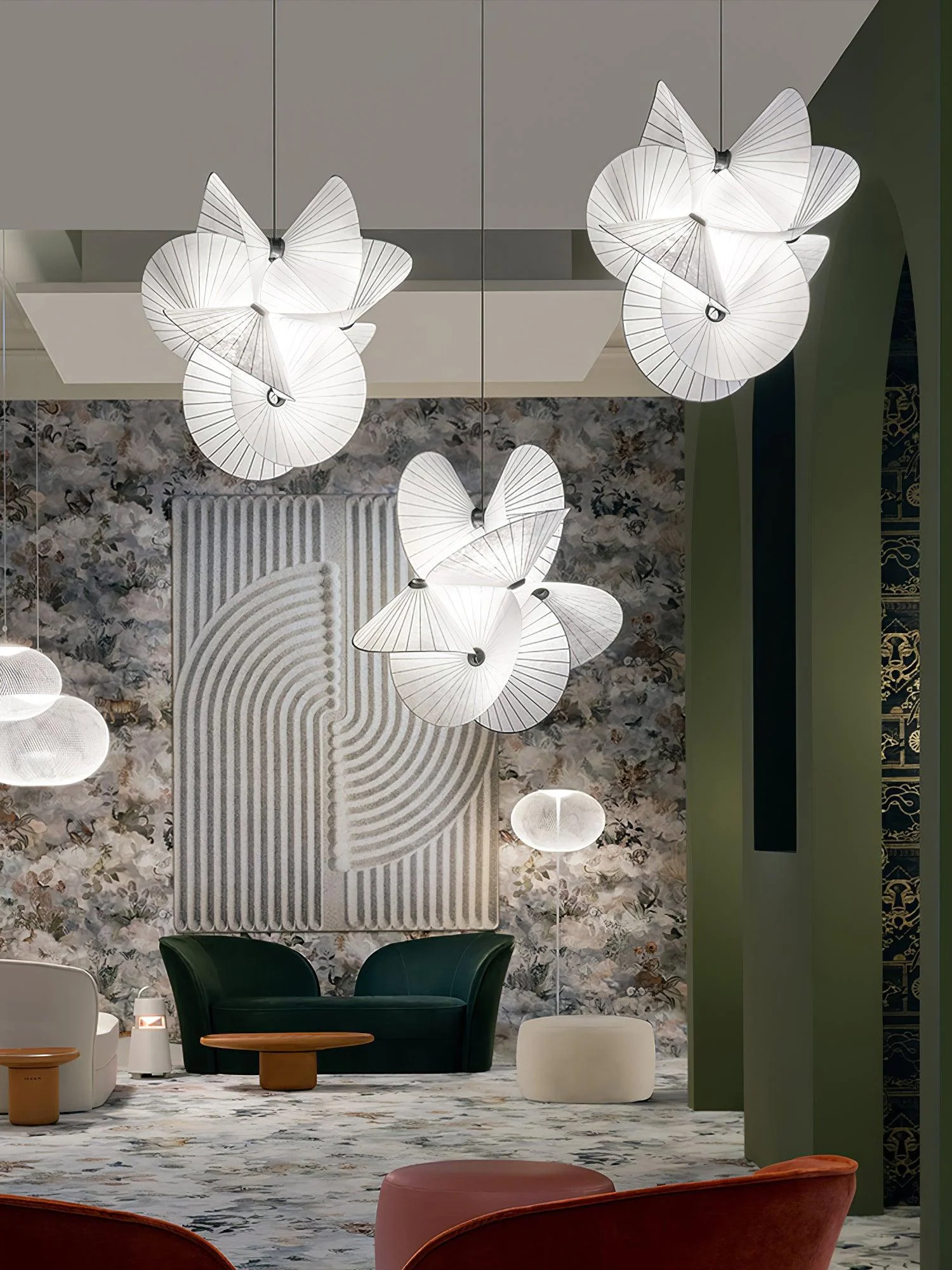 Solarare Fabric Artistic Pendant Light - Image 19