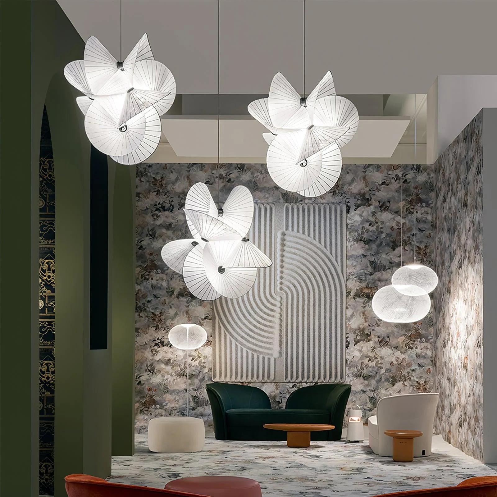 Solarare Fabric Artistic Pendant Light - Image 20