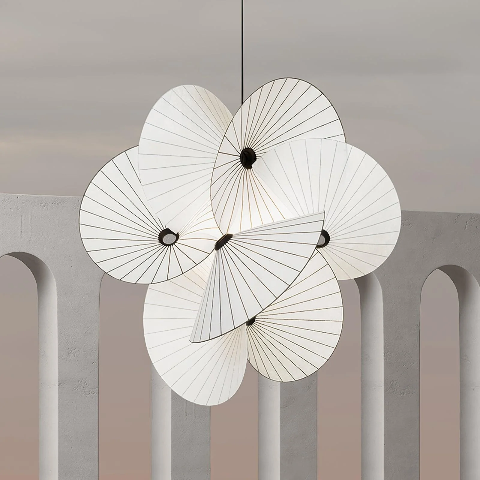 Solarare Fabric Artistic Pendant Light - Image 23
