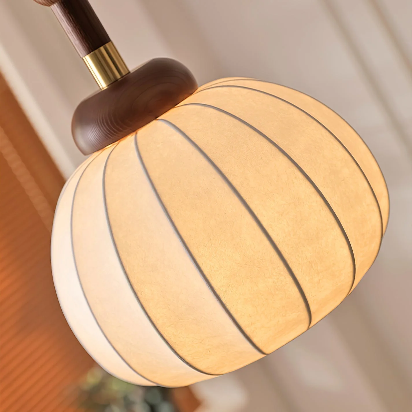 Solari Silk & Wood Scandinavian Pendant Lamp - Image 27