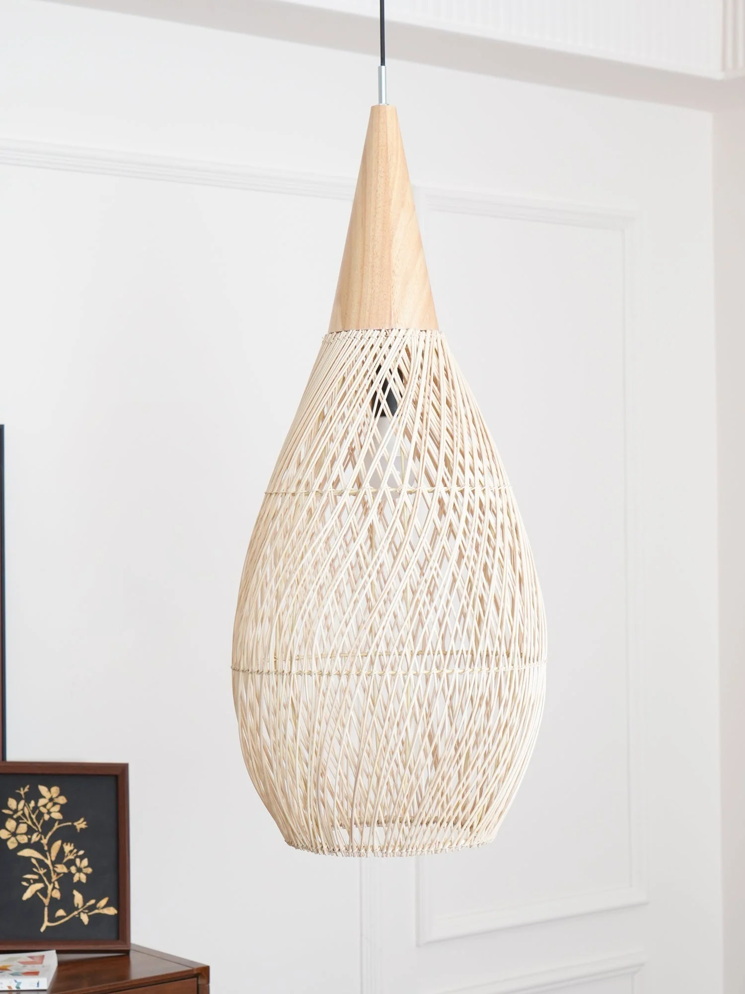 Solavn Rattan Wood Pendant Lamp - Image 106