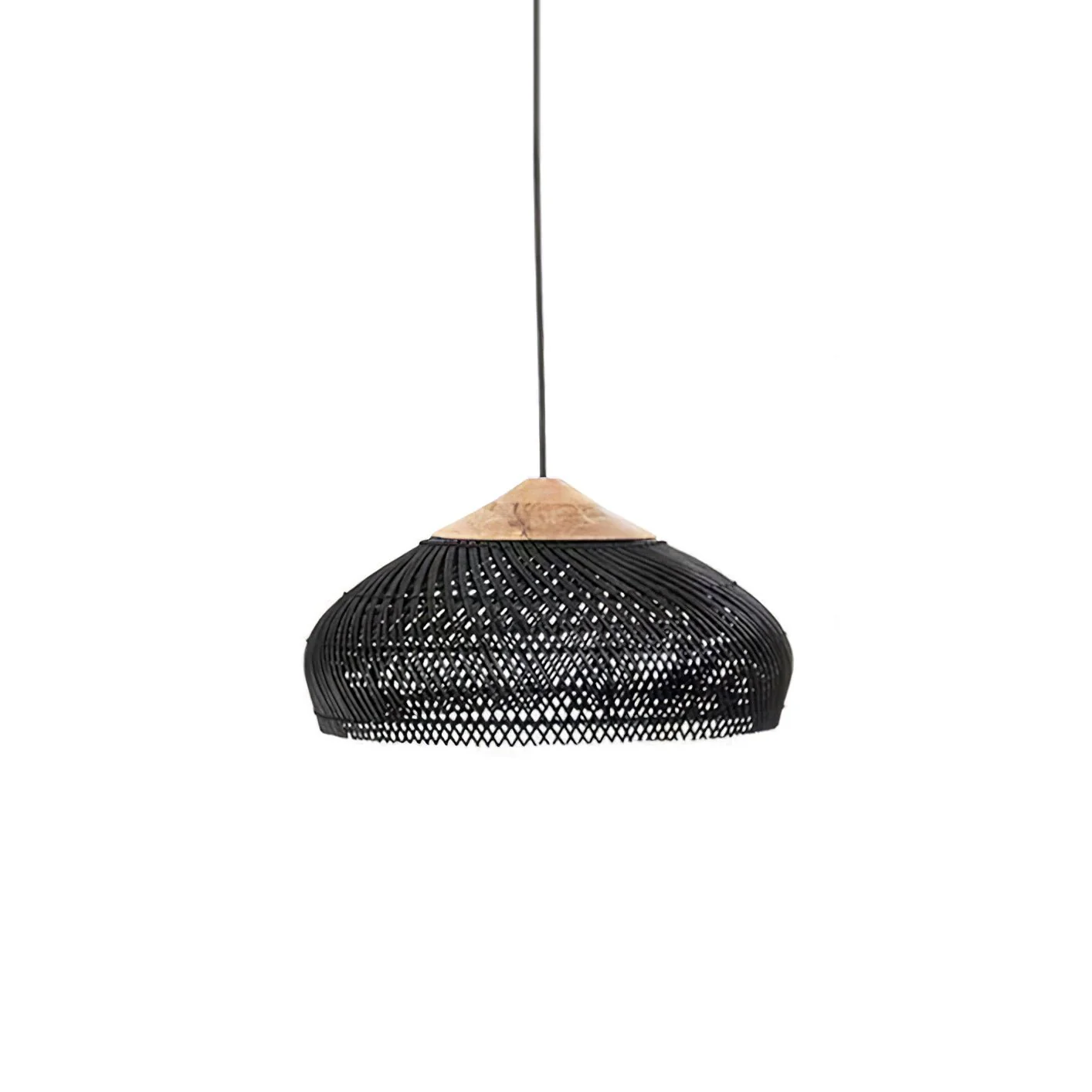 Solavn Rattan Wood Pendant Lamp - Image 15