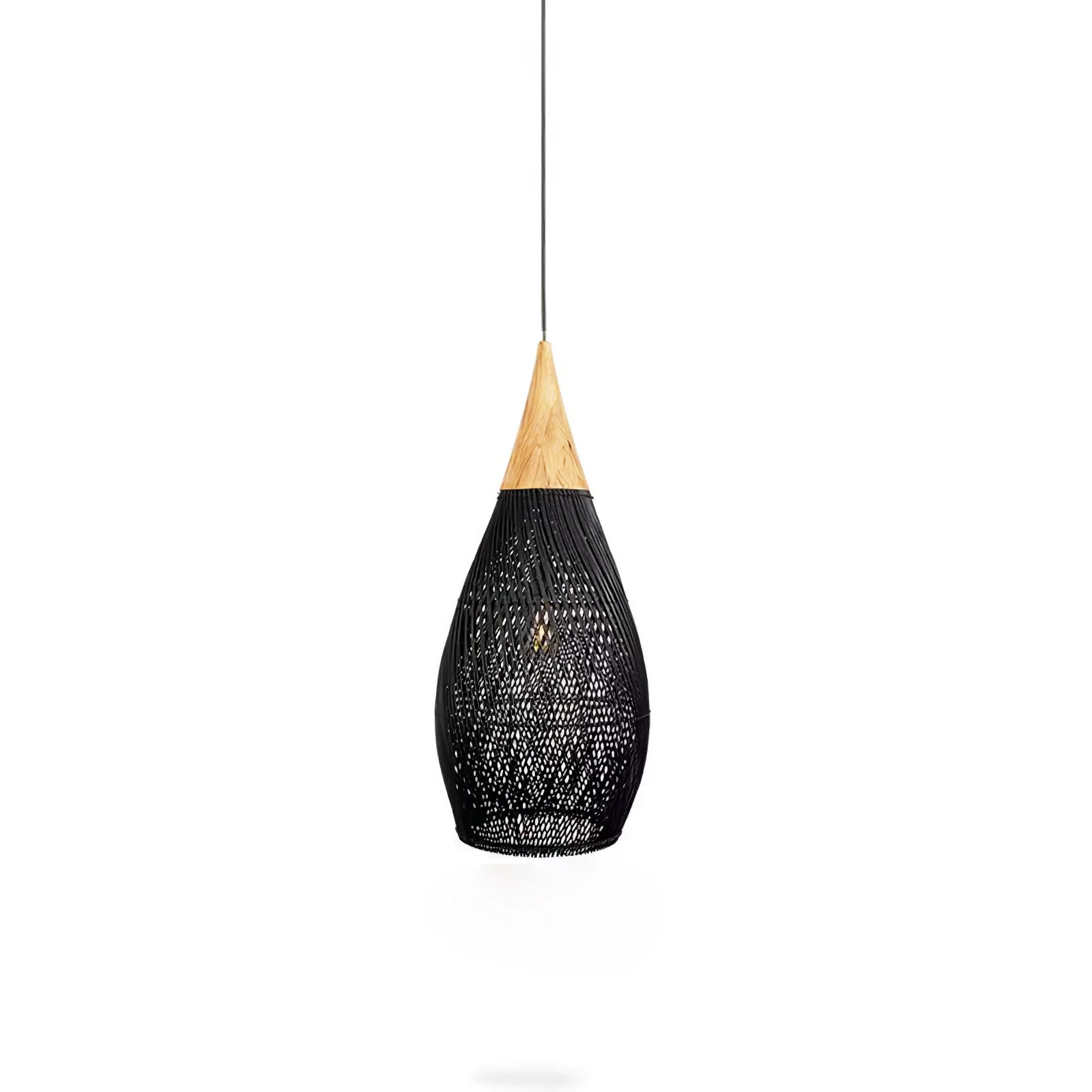 Solavn Rattan Wood Pendant Lamp - Image 18