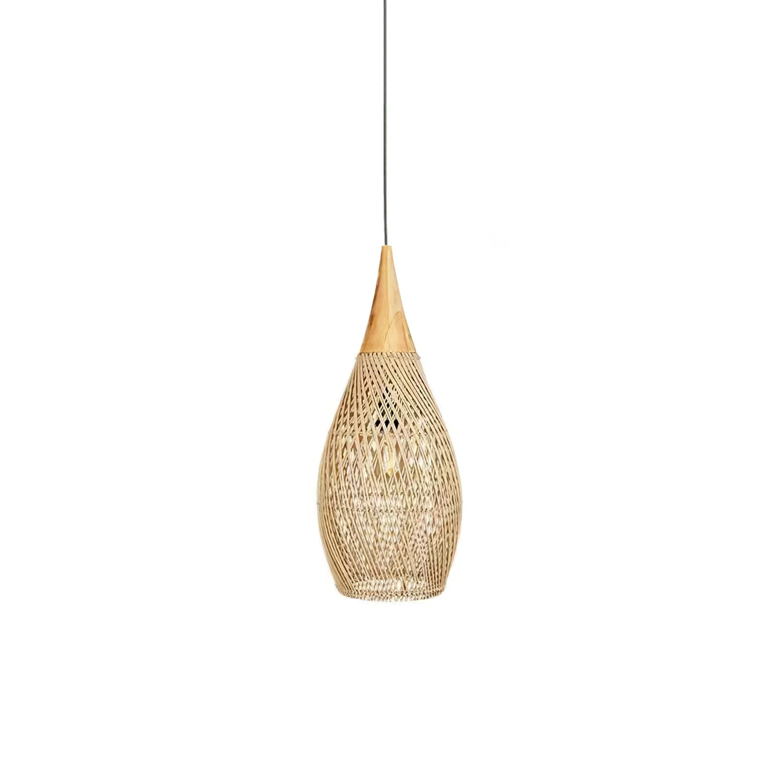 Solavn Rattan Wood Pendant Lamp - Image 21
