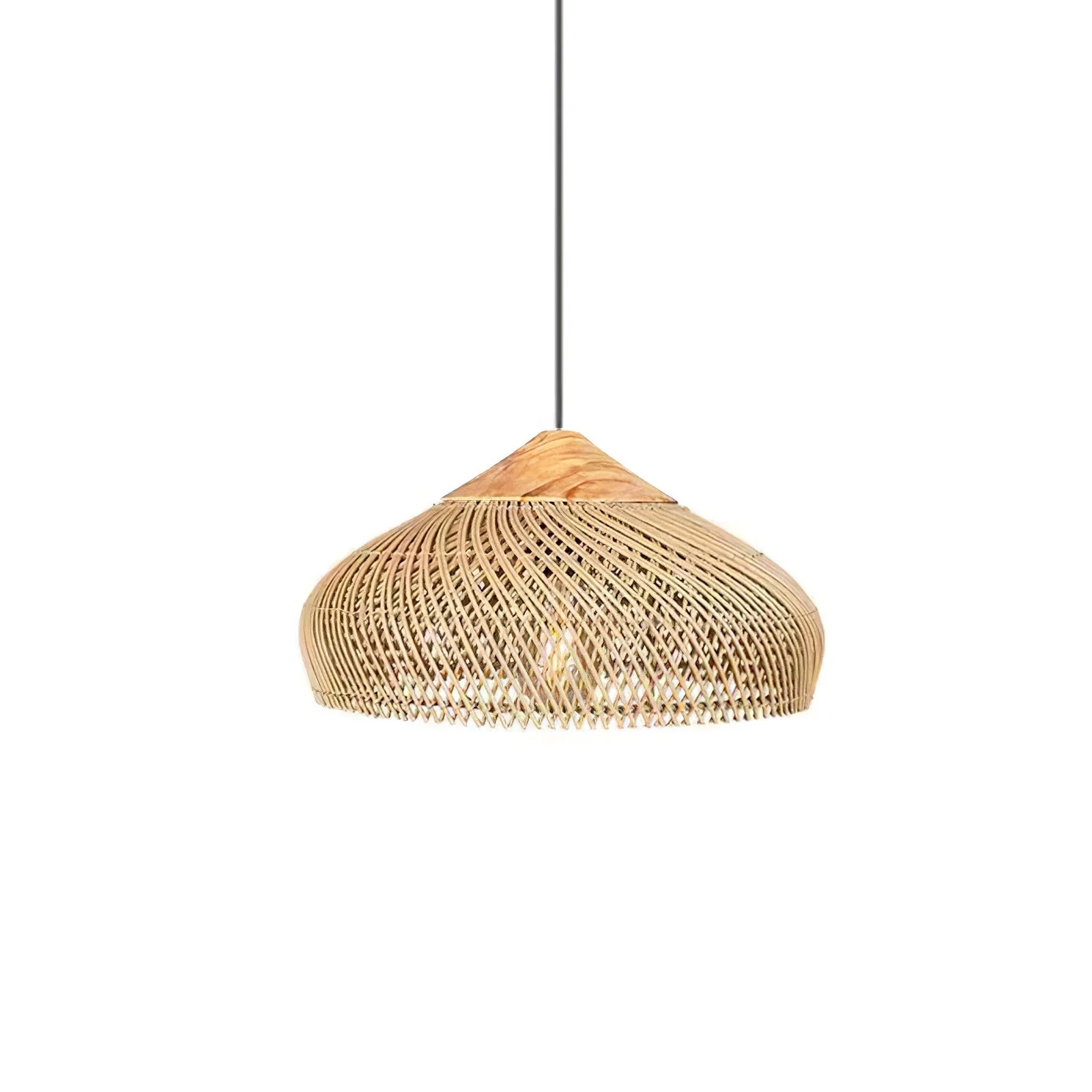 Solavn Rattan Wood Pendant Lamp - Image 22