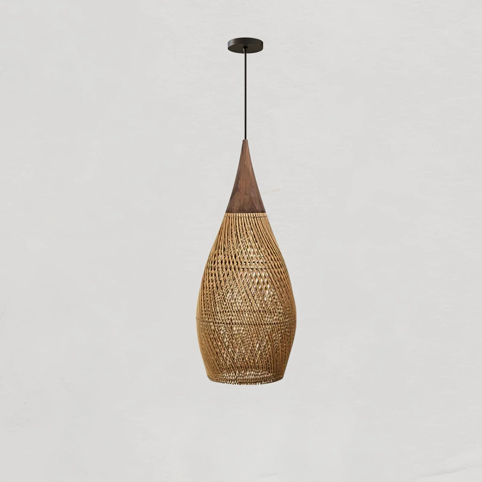 Solavn Rattan Wood Pendant Lamp - Image 48