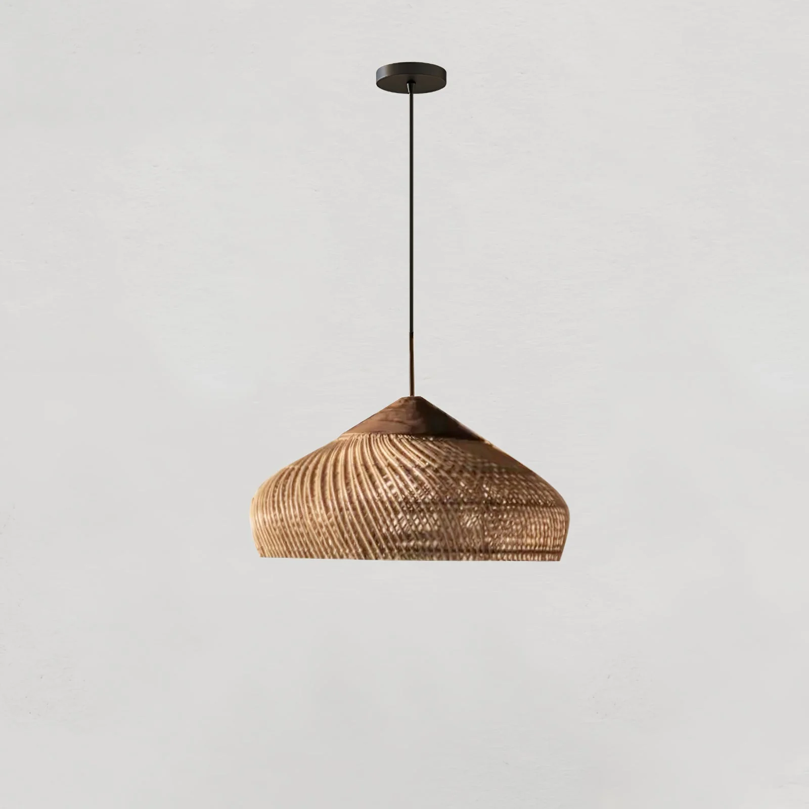 Solavn Rattan Wood Pendant Lamp - Image 50