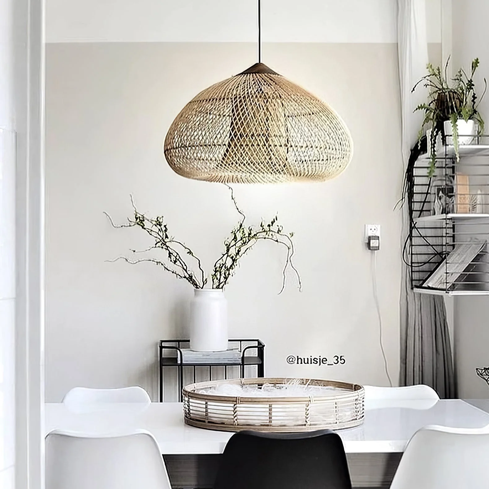 Solavn Rattan Wood Pendant Lamp - Image 70