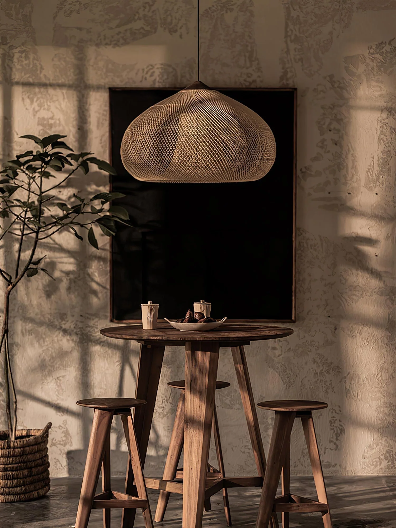 Solavn Rattan Wood Pendant Lamp - Image 78